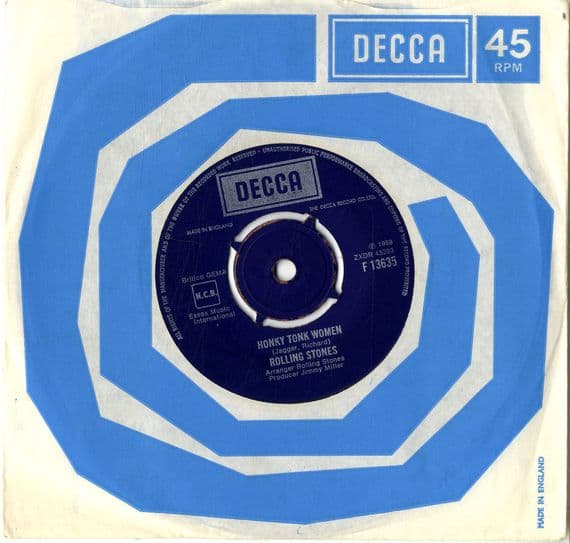 Rolling Stones,The - Honky Tonk Women/Sympathy For The Devil (F 13635) Ex