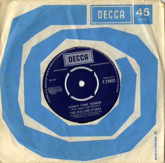 Rolling Stones,The - Honky Tonk Women/You Can't Always Get What You Want(F 12952)  Ex