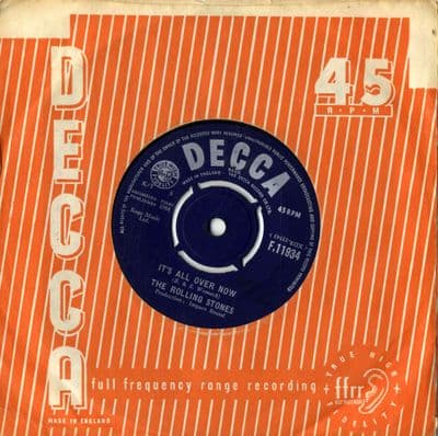 Rolling Stones,The - It's All Over Now/Good Times,Bad Times (F 11934)
