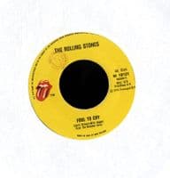 Rolling Stones,The - Italy - Fool To Cry/Crazy Mama (W 19121)