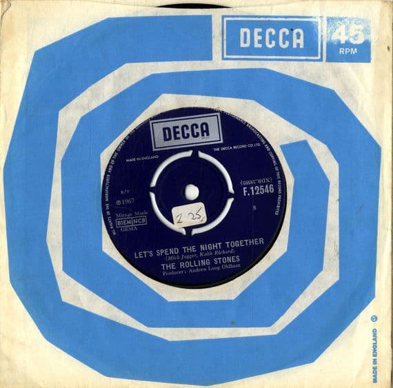 Rolling Stones,The - Let's Spend The Night Together/Ruby Tuesday (F 12546) Ex