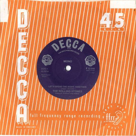 Rolling Stones,The - Let's Spend The Night Together/Ruby Tuesday (F 12546) M-