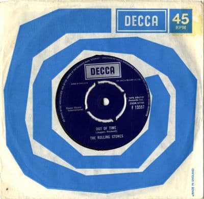 Rolling Stones,The - Out Of Time/Jiving Sister Fanny (F 13597) M-