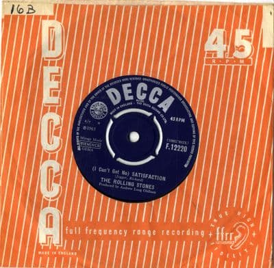 Rolling Stones,The - Satisfaction/The Spider And The Fly (F 12220) Ex