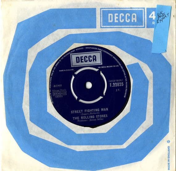 Rolling Stones,The - Street Fighting Man/No Expectations (F 22825) Rare Export Issue - Ex