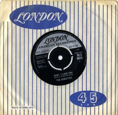 Ronettes,The - Baby, I Love You/Miss Joan and Mr. Sam (HLU 9826)  Ex