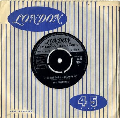 Ronettes,The - (The Best Part Of) Breakin' Up/Big Red (HLU 9905)