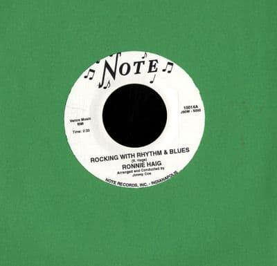 Ronnie Haig - Rocking With Rhythm & Blues/Money is A Thing Of The Past (10014) M (As New)