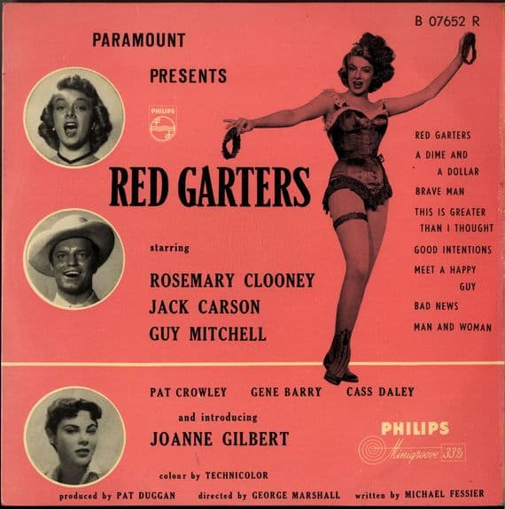 Rosemary Clooney - Guy Mitchell - Red Garters (B 07652) Rare Film Soundtrack 10