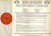 Ross McManus - Sings Elvis Presley's Golden Hits (CHM 679) M-