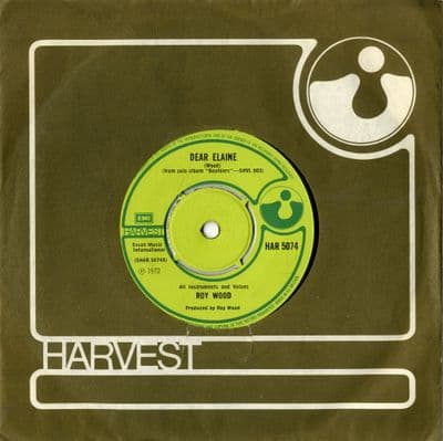 Roy Wood - Dear Elaine/Songs Of Praise (HAR 5074) M-