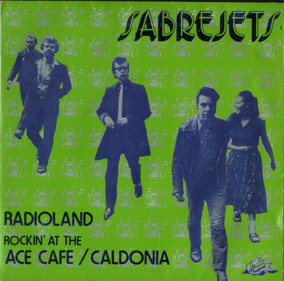Sabre Jets - Radioland/Rockin' At The Ace Cafe/Caldonia - Blue Vinyl - Ex/M-