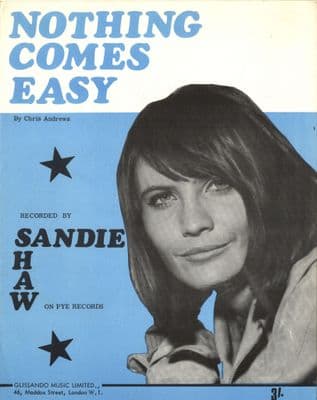 Sandie Shaw - Nothing Comes Easy - Near Mint