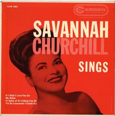 Savannah Churchill - Sings ..  (CAE 282) M-/Ex