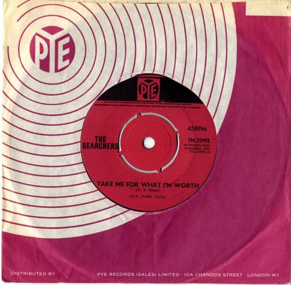 Searchers,The - Take Me For What It's Worth/Too many Miles (7N  15992) Ex