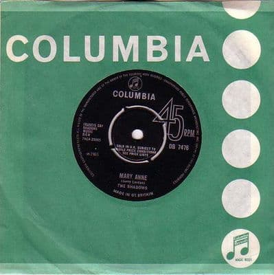 Shadows,The - Mary Anne/Chu-Chi (DB 7476)