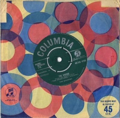 Shadows,The - The Savage/Peace Pipe (DB 4726) Small Print