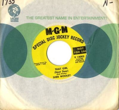 Sheb Wooley - That Girl (Next Door)/I Remember Loving You (K 14005) - Promo - M-