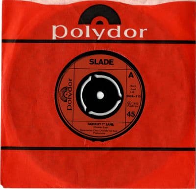 Slade - Gudbuy T'Jane/I Won't Let It  Appen  Agen (2058 312)  M