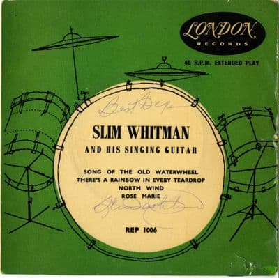 Slim Whitman - And His Singing Guitar  - Rose Marie (REP 1006) Autographed