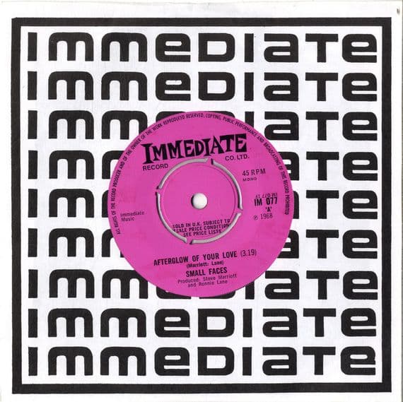 Small Faces - Afterglow Of Your Love/Wham Bam Thank You Mam (IM 077) M-