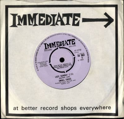 Small Faces - Lazy Sunday/Rollin' Over (IM 064) M-
