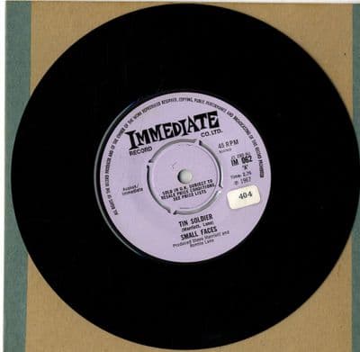 Small Faces - Tin Soldier/I Feel Much Better (IM 062) Ex