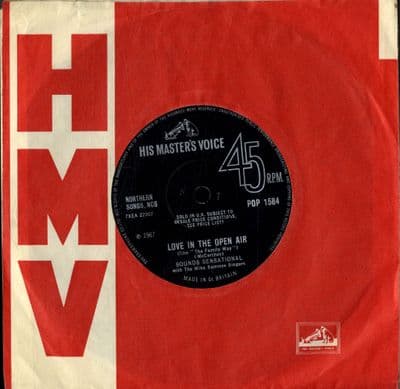 Sounds Sensational (McCartney) - Love In The Open Air/Night Cry (Pop 1584) M-