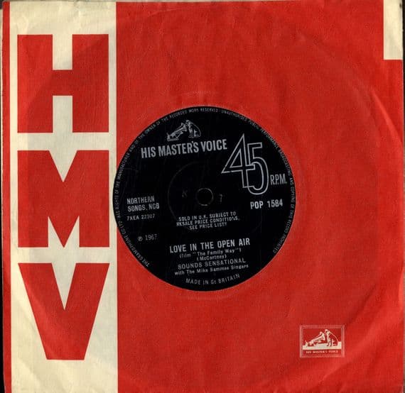 Sounds Sensational (McCartney) - Love In The Open Air/Night Cry (Pop 1584) M-