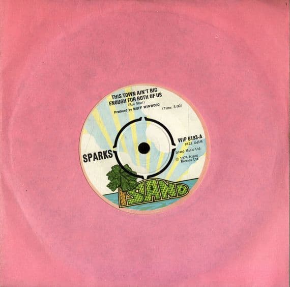 Sparks - This Town Ain't Big Enough For The Both Of Us (WIP 6193) M-