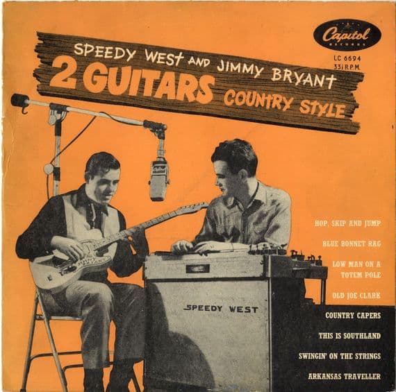 Speedy West and Jimmy Bryant - 2 Guitars Country Style (LC 6694) Rare 1954 10