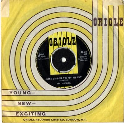 Spotnicks,The - Just Listen To My Heart/Pony Express (1818) M-