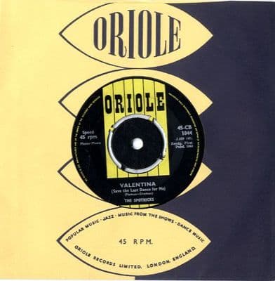 Spotnicks,The - Valentino (Save The Last Dance For Me)/No Yaga Daga Blues (CB 1844)
