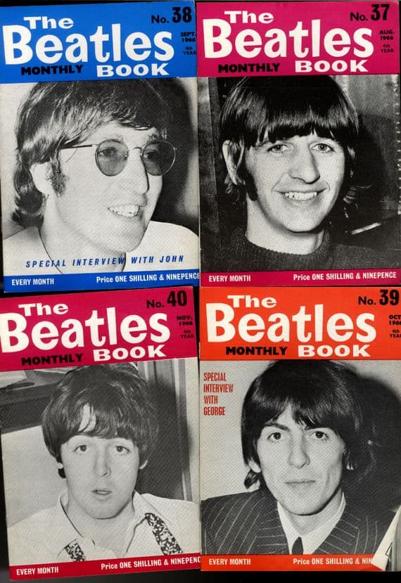 The Beatles Book Monthly - 4th and 5th Year - 37 to 52  Aug.1966 to Nov. 1967 (16 Issues)