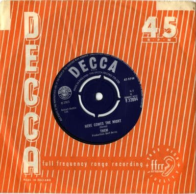 Them - Here Comes The Night/All For Myself (F 12094) Ex