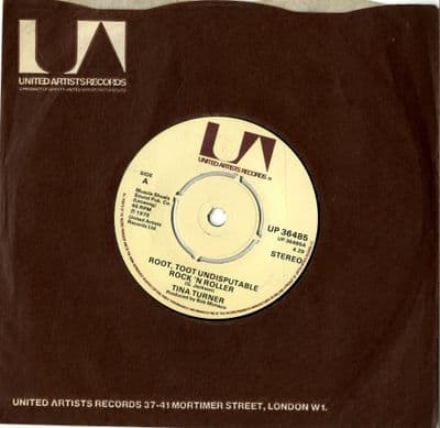 Tina Turner - Root,Toot Undisputable Rock 'n' Roller/Fire Down Below (UP 36485) M-
