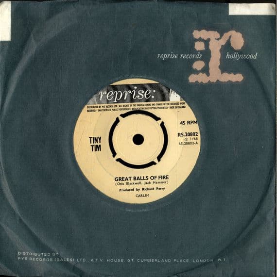 Tiny Tim - Great Balls Of Fire/As Time Goes By (RS 20802) M-