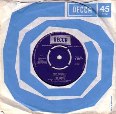 Tom Jones - Help Yourself/Day By Day (F 12812) M-