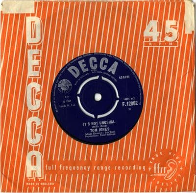 Tom Jones - It's Not Unusual/To Wait For Love F 12062) Ex