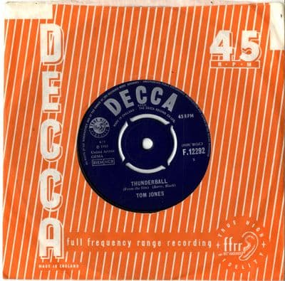 Tom Jones - Thunderball/Key To My Heart (F 12292) M-