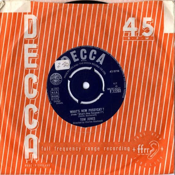 Tom Jones - What's New Pussycat/The Rose (F 12203)