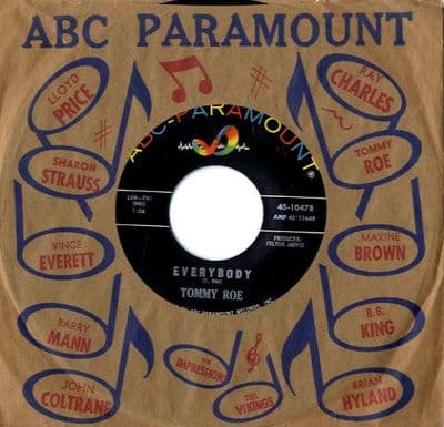 Tommy Roe - Everybody/Sorry I'm Late, Lisa (10478)