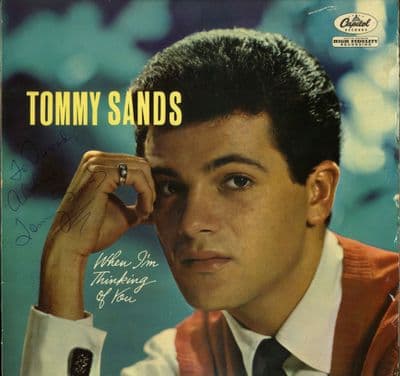 Tommy Sands - When I'm Thinking Of You (T 1239) Autographed