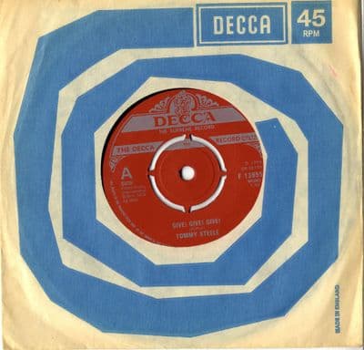 Tommy Steele - Give ! Give! Give!/Doomsday Rock (F 13855) M-