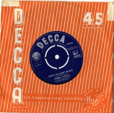 Tommy Steele - Happy -Go-Lucky Blues/Long Black Hair (F 11275) M-