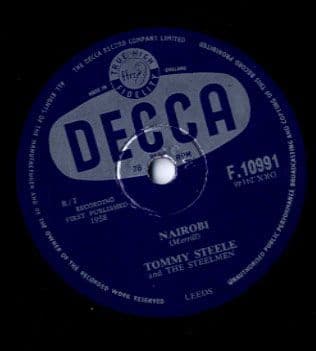 Tommy Steele - Nairobi/Neon Sign (F 10991) 78 rpm