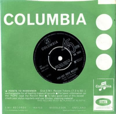 Tornados,The - Pop-Art Goes Mozart/Too Much In Love To Hear (DB 7856)