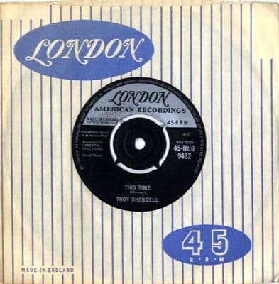 Troy Shondell - This Time/Girl After Girl (HLG 9432) Ex