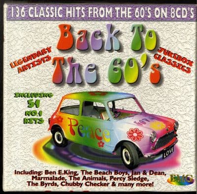 Various Artists - Back To The 60's - 8 x CD Box Set - Great Value !