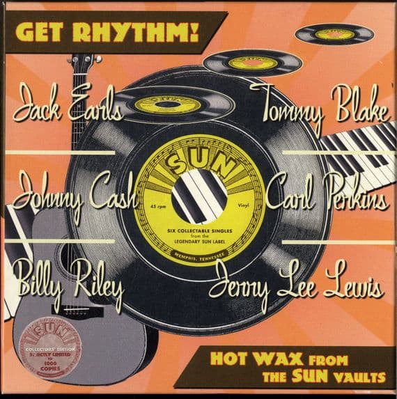 Various - Get Rhythm - Hot Wax From The Sun Vaults - 6 x 45's Box Set - As New